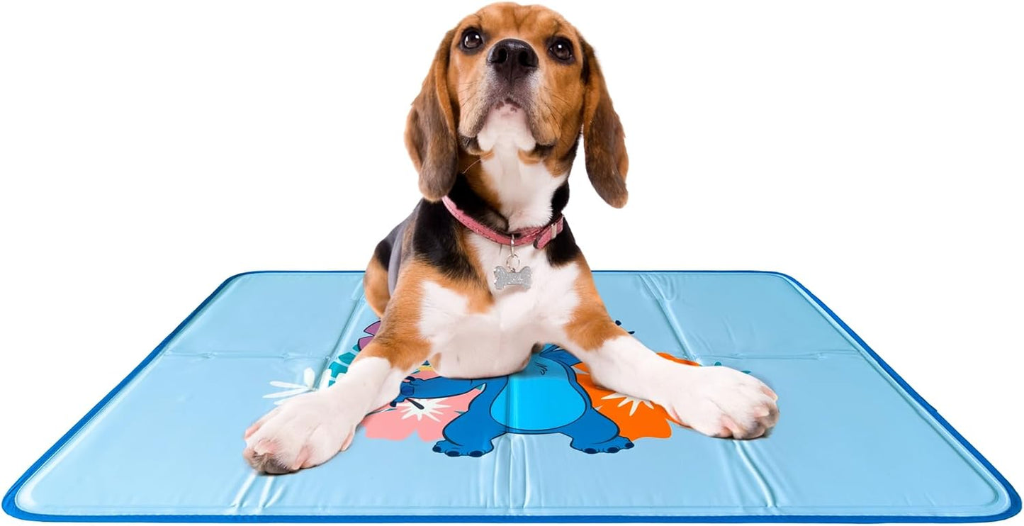 The Green Pet Shop Cool Pet Pad - Large, Blue - Self-Cooling, Pressure Activated Mat for Dogs & Cats from 46-80 Lbs - Non-Toxic Gel, No Water Needed