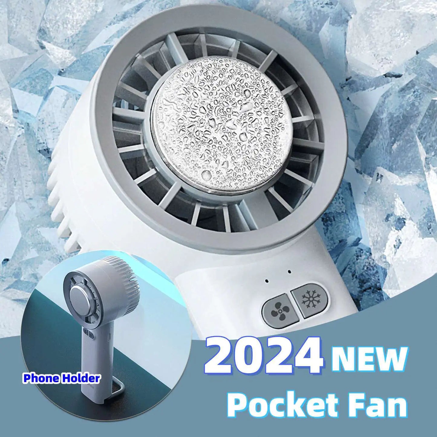 Gadget Handheld Turbo Jet Fan Mini Portable Ice Cold Fan Generation