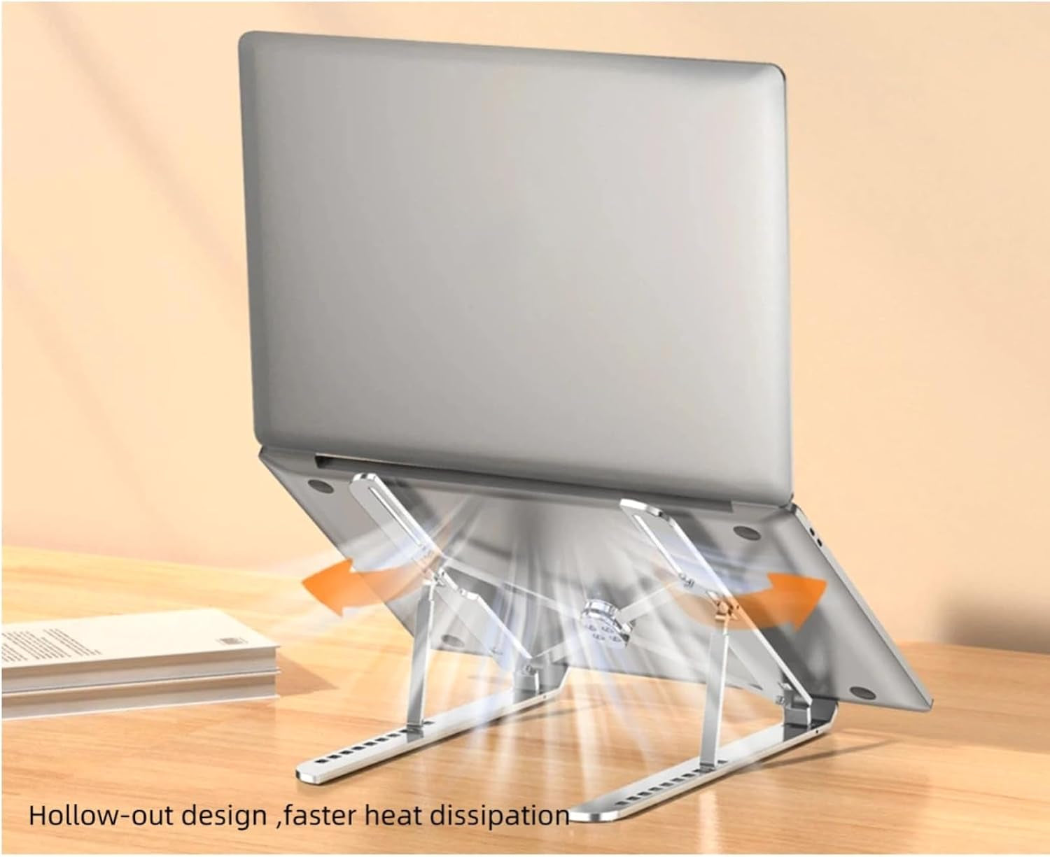 10-Level Adjustable Laptop Stand with Aluminum Build for Ergonomic Comfort