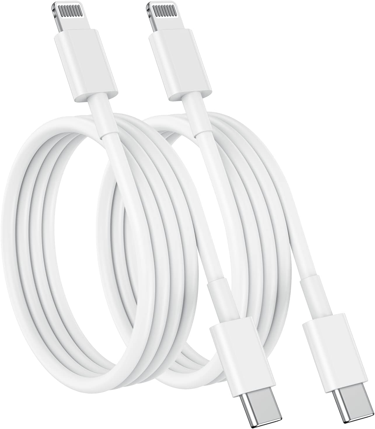 USB C to Lightning Cable, Apple MFi Certified iPhone Fast Charger 2m, Power Delivery Original Type C Charging Cord for Apple iPhone 13/12/11 Pro/11/XS MAX/XR/8/7/6s Plus,iPad (White)
