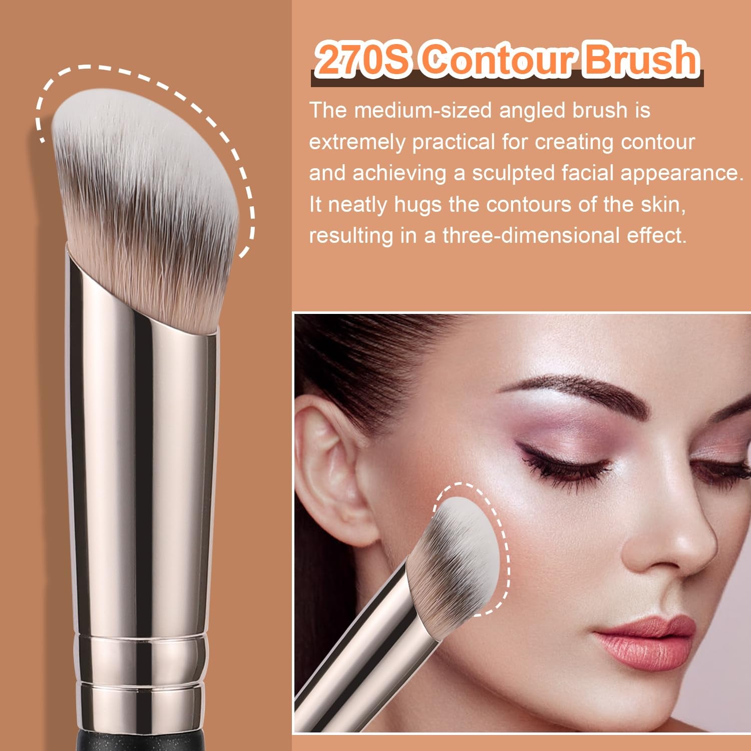 270S Angled Contour Synthetic Makeup Brush 