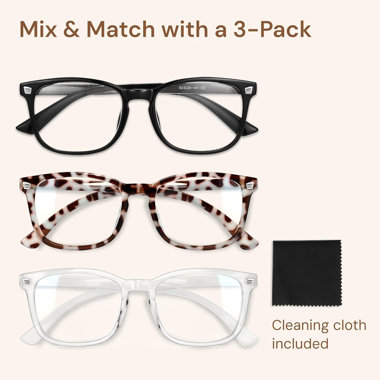 Gaoye Stylish Eyewear Frame Accessories - Blue Light Glasses for Woman - Computer Glasses for Blue Light Blocking