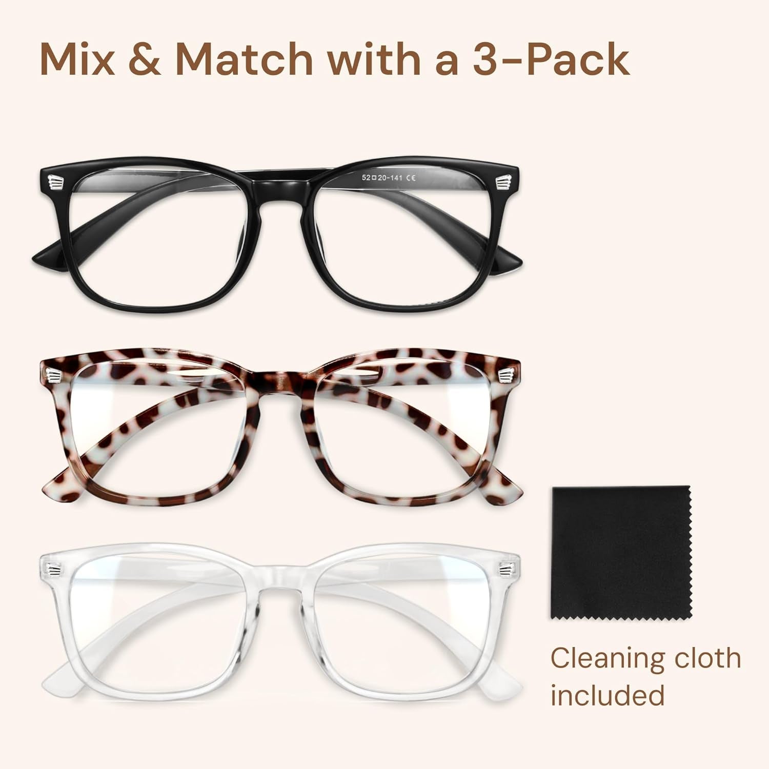 Gaoye Stylish Eyewear Frame Accessories - Blue Light Glasses for Woman - Computer Glasses for Blue Light Blocking