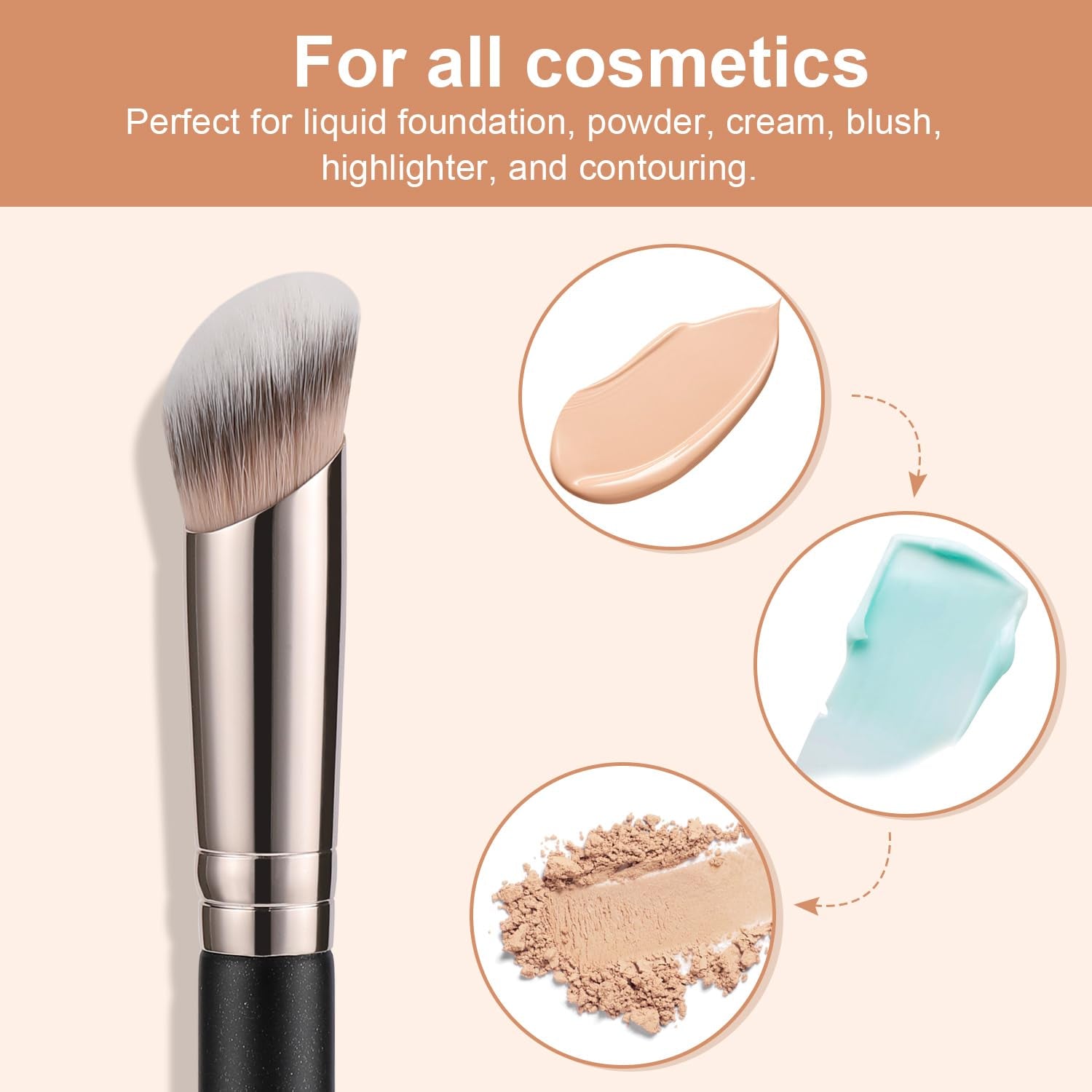 270S Angled Contour Synthetic Makeup Brush 