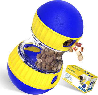 BSISUERM Dog Puzzle Toy Adjustable Treat Dispensing Ball Food Dispenser Tough Slow Feeder Puppy Enrichment Training Toy Pet Interactive Chase Toys for Small Medium Large Dogs to Keep Them Busy, Green
