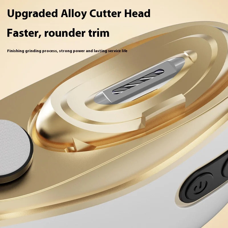 Electric Nail Clipper Grinding and Polishing with Light Automatic Rechargeable Nail Trimmer Nail Cutter Manicure for Baby Adult