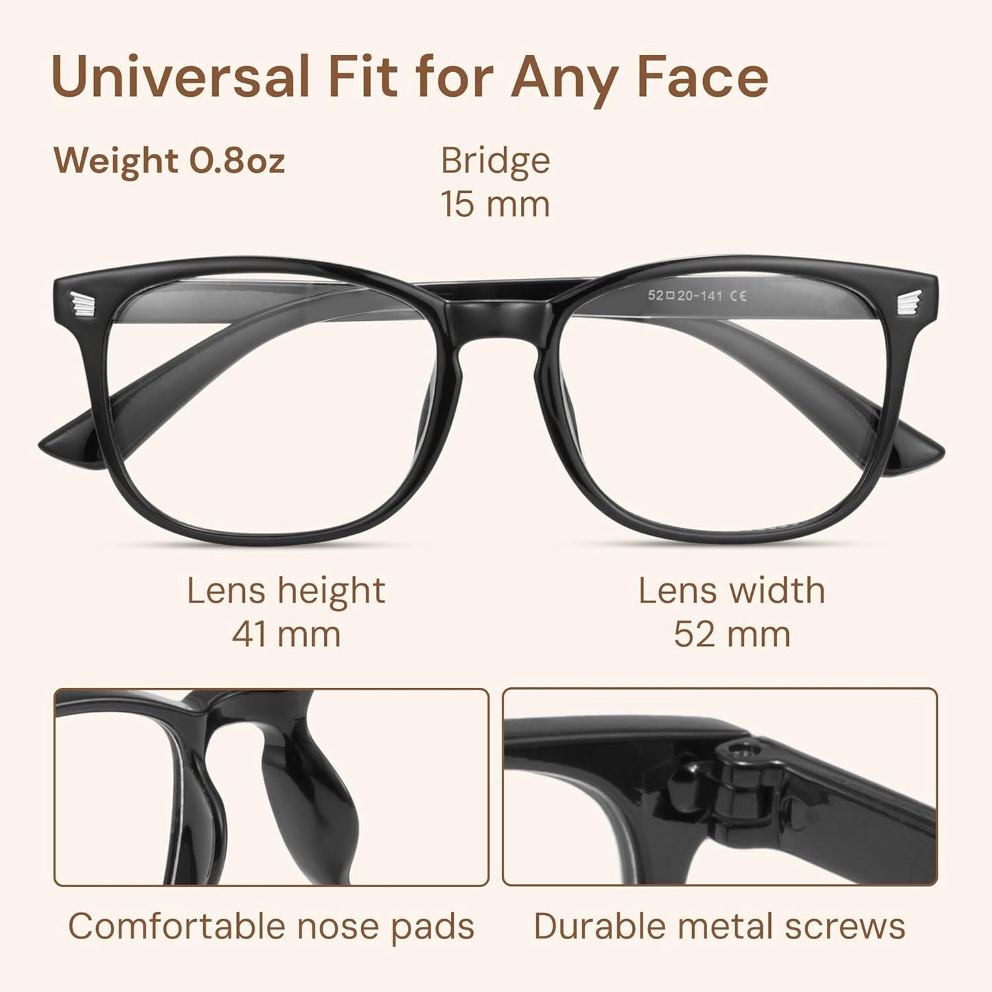 Gaoye Stylish Eyewear Frame Accessories - Blue Light Glasses for Woman - Computer Glasses for Blue Light Blocking