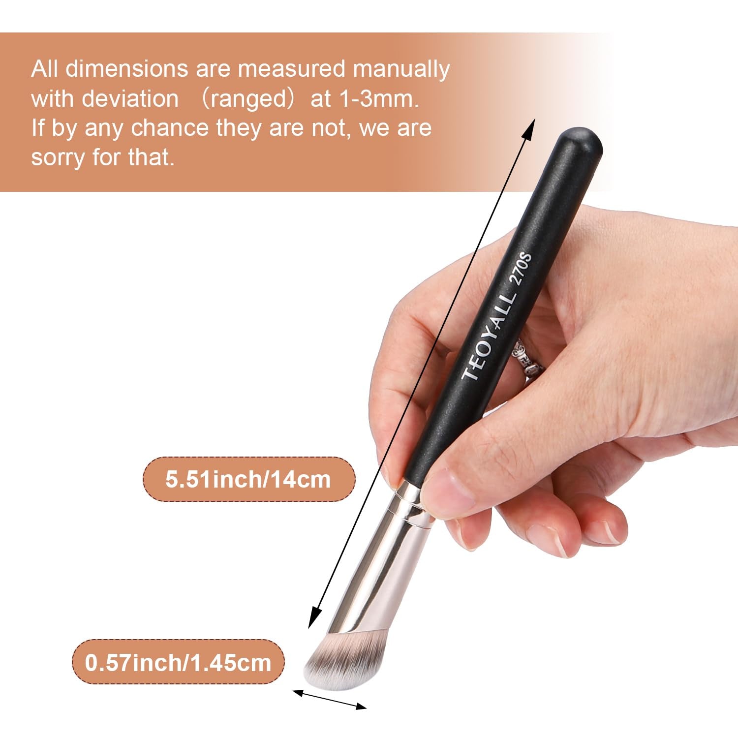 270S Angled Contour Synthetic Makeup Brush 