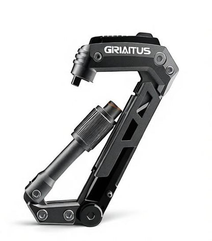 Essential Selects GIRIAITUS grey aluminum and steel 8-in-1 carabiner multitool for camping and hiking
