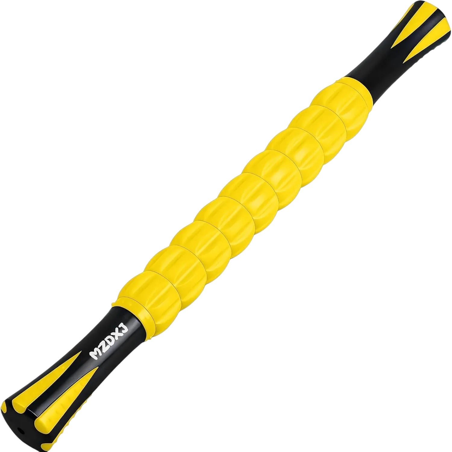Essential Selects MZDXJ muscle massage roller stick in yellow and black for deep tissue trigger point relief