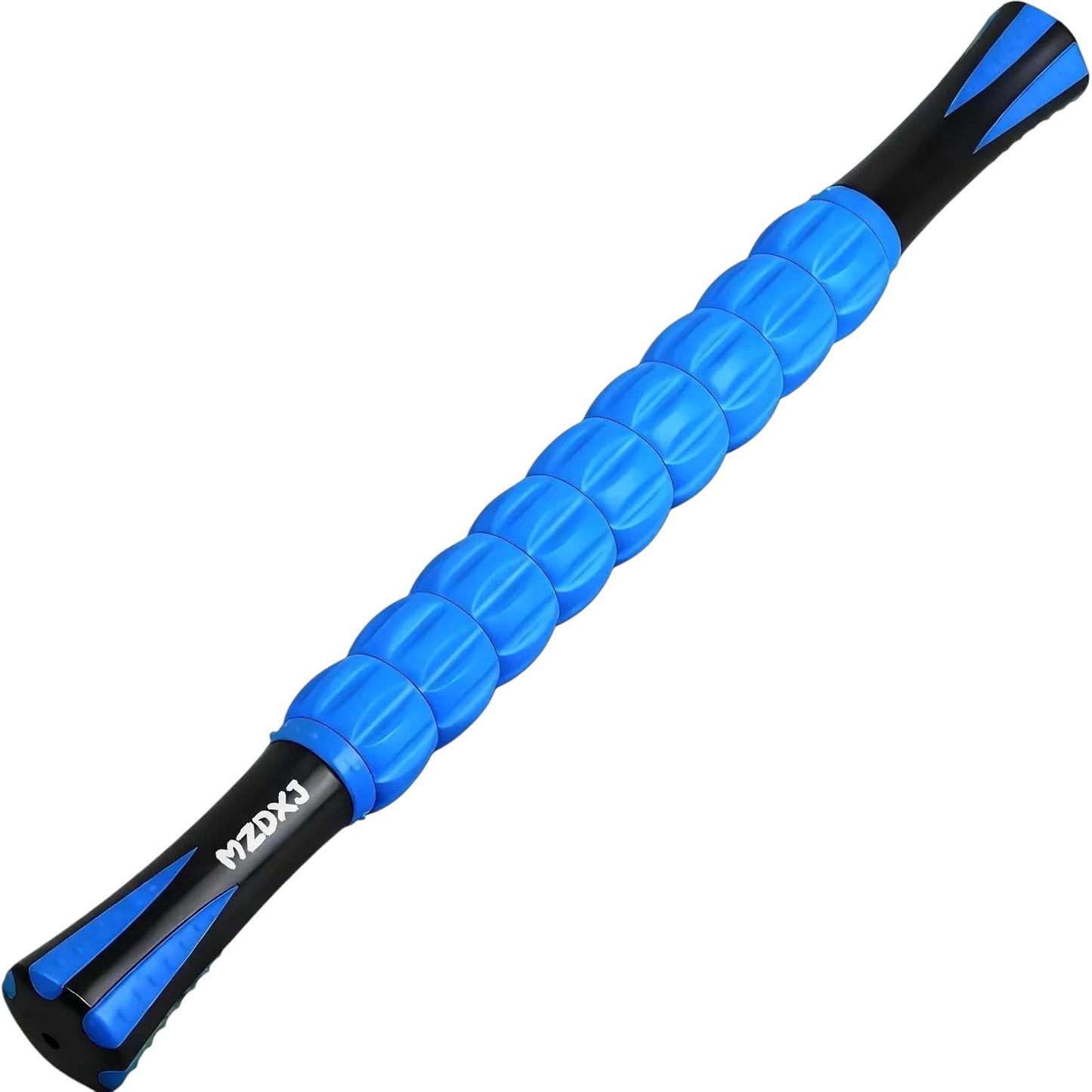 Essential Selects MZDXJ blue and black muscle massage roller stick for deep tissue fascia recovery and tension relief.