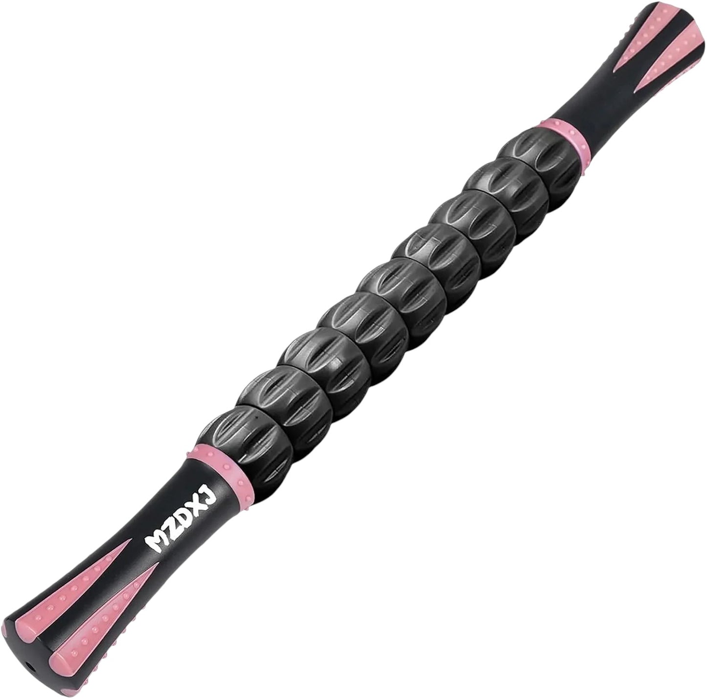 Essential Selects MZDXJ muscle massage roller stick in black and pink for deep tissue trigger point relief