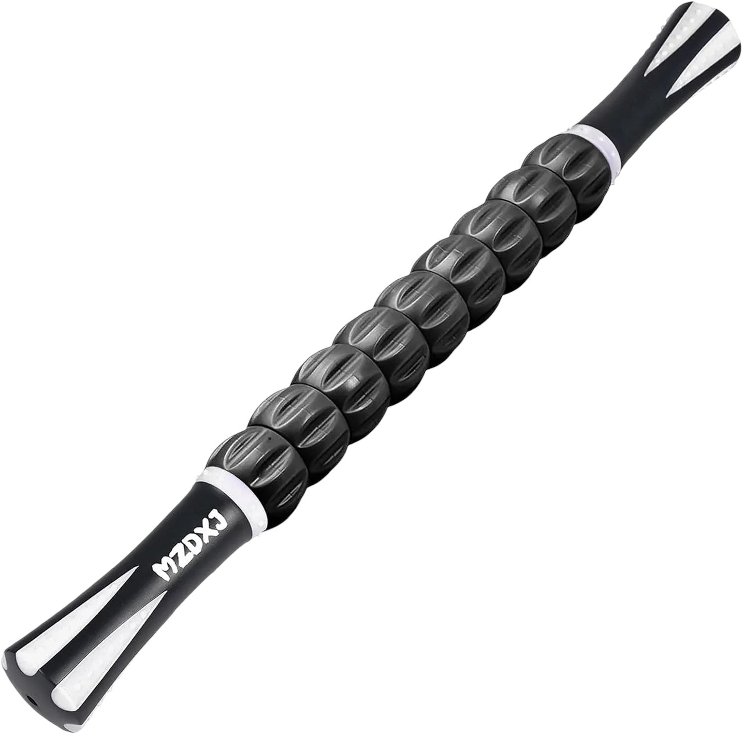 Essential Selects MZDXJ muscle massage roller stick with black textured rollers for deep tissue recovery and fascia care