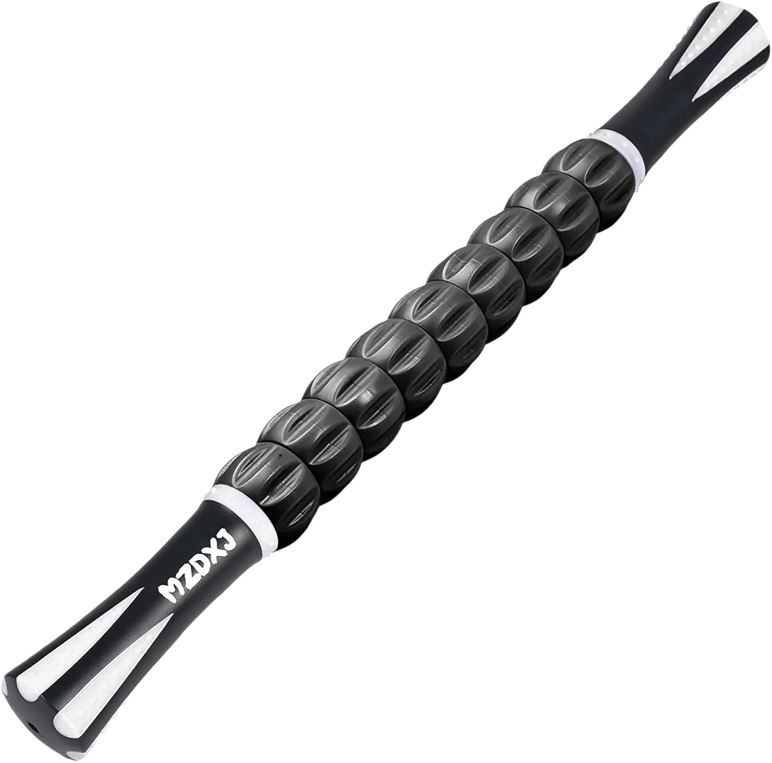 Essential Selects MZDXJ muscle massage roller stick with black textured rollers for deep tissue recovery and fascia care