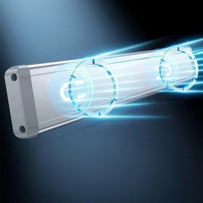 Essential Selects slim rechargeable LED under cabinet light with motion sensor and sleek aluminum finish
