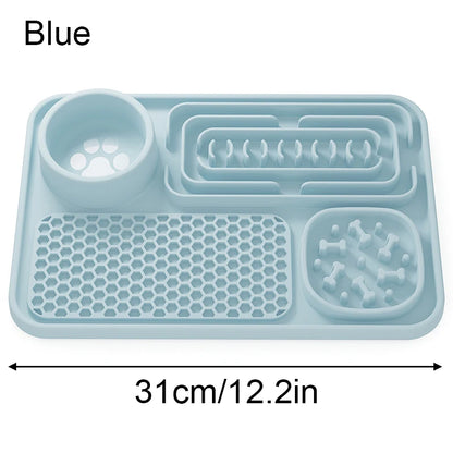 Pet Placemat Cat Slow Feeding Mat Dog Lick Mats Silicone Pets Eating Dogs Feeder Supplies Suction Cup Dog Bathing Distraction