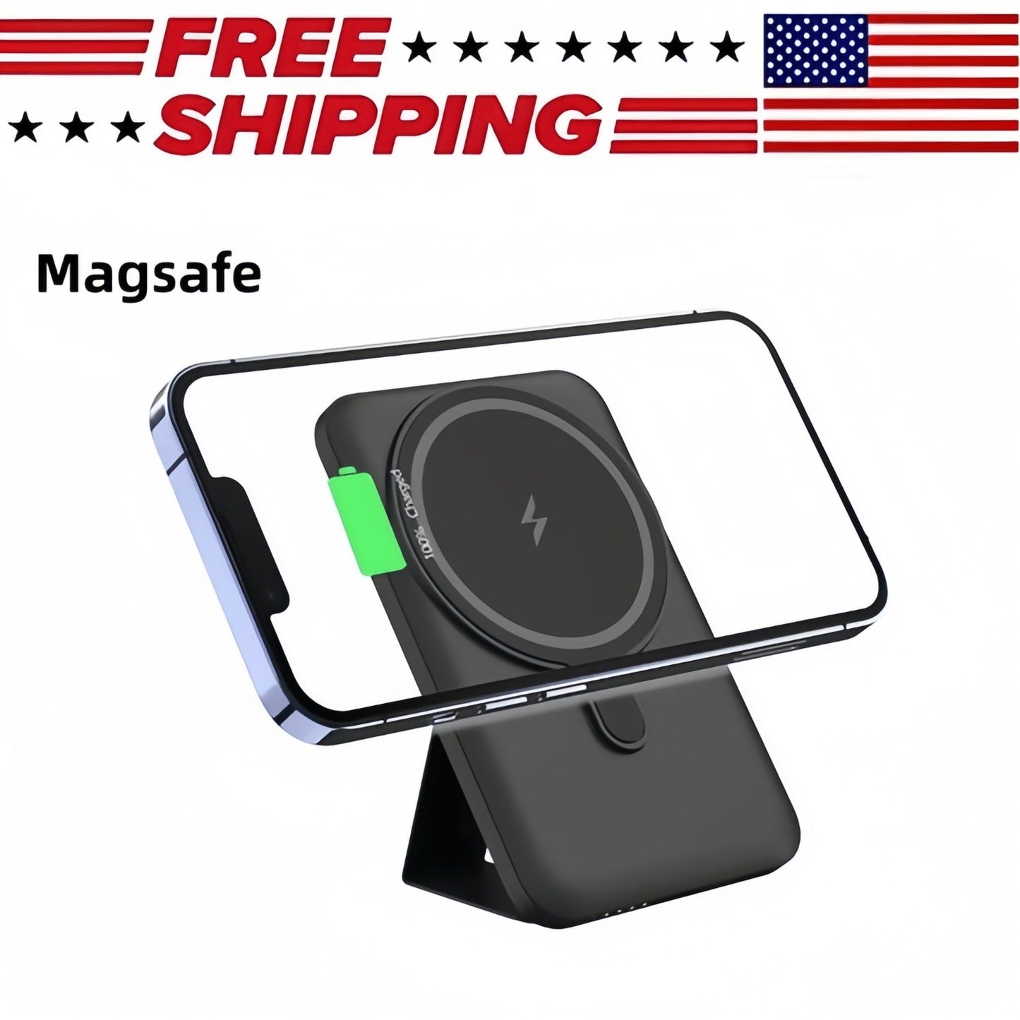 Experience Ultimate Convenience with the Magsafe Magnetic Wireless Power Bank - 10000mAh Slim Charger for iPhone 15, 14, 13 Pro