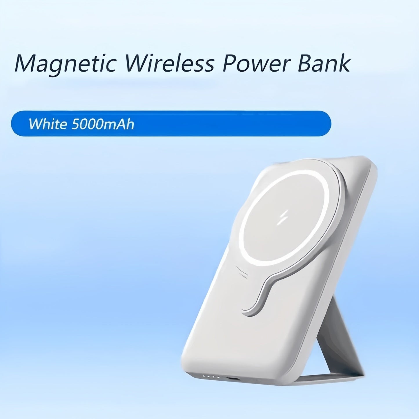 Experience Ultimate Convenience with the Magsafe Magnetic Wireless Power Bank - 10000mAh Slim Charger for iPhone 15, 14, 13 Pro
