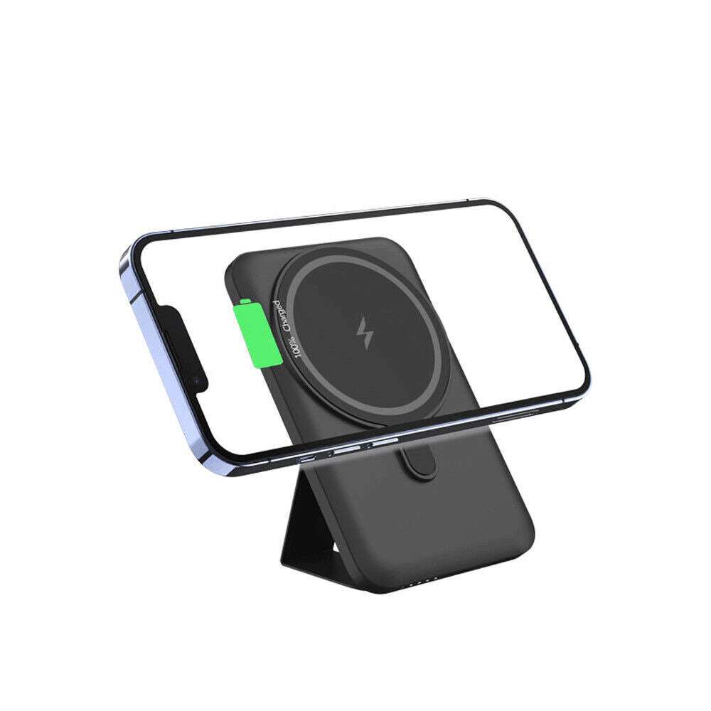 Experience Ultimate Convenience with the Magsafe Magnetic Wireless Power Bank - 10000mAh Slim Charger for iPhone 15, 14, 13 Pro